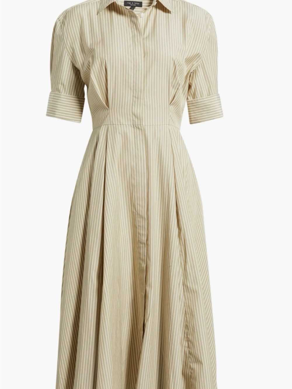 Aiden Stripe Poplin Maxi Shirtdress